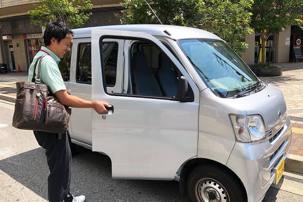 現場訪問